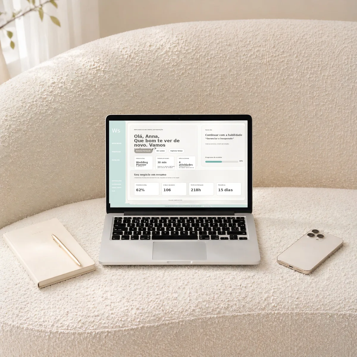 WedSKILLS premium e-learning platform visual
