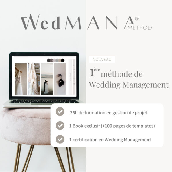 formation méthode wedmana gestion de projet de mariage