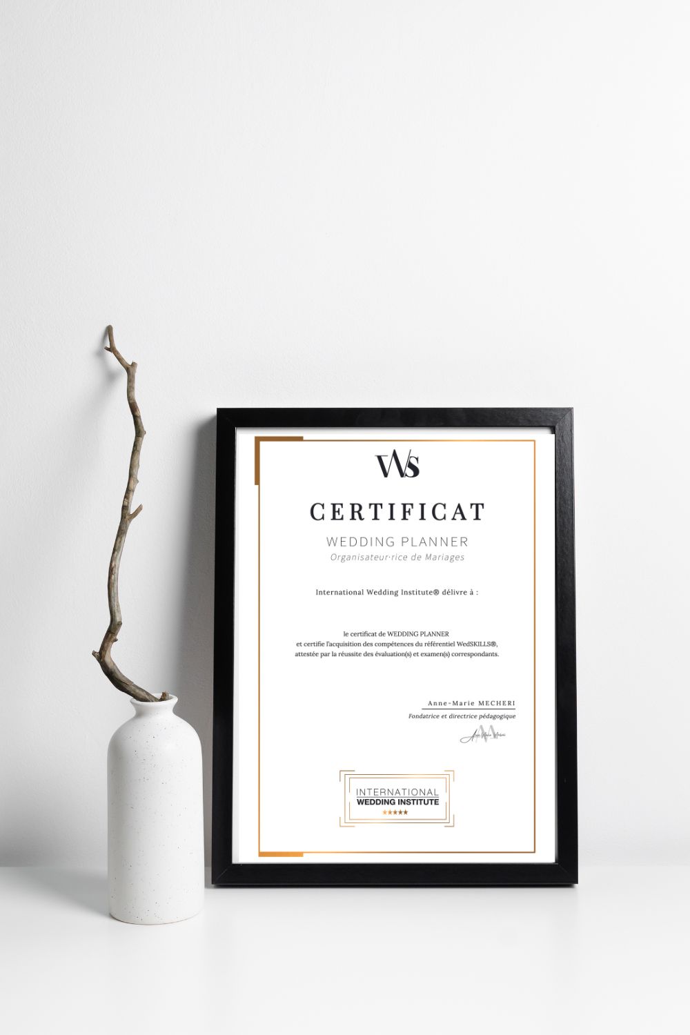 Pinterest - pins - certificat - brochure - mockup formation